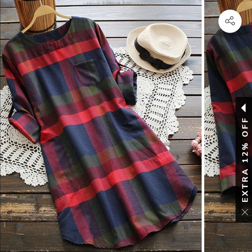 Plaid dress